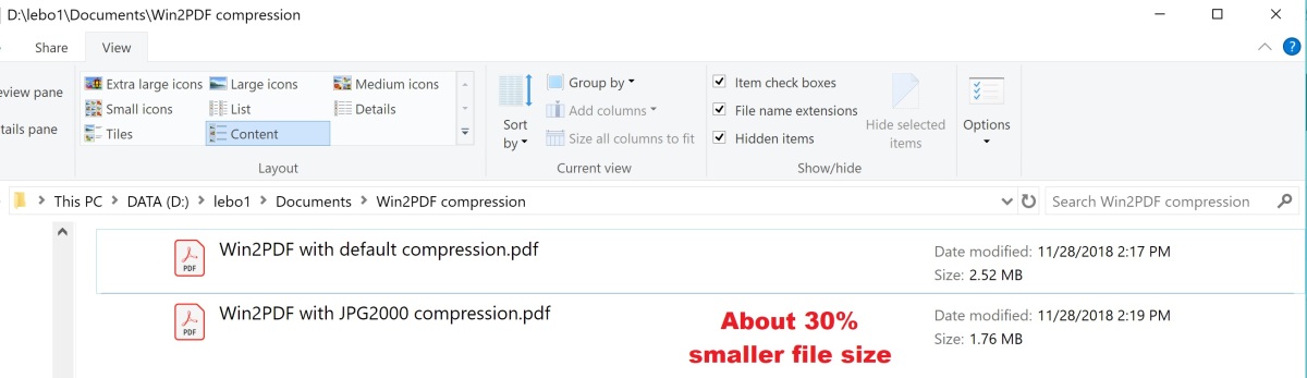 JPG2000 file sizes